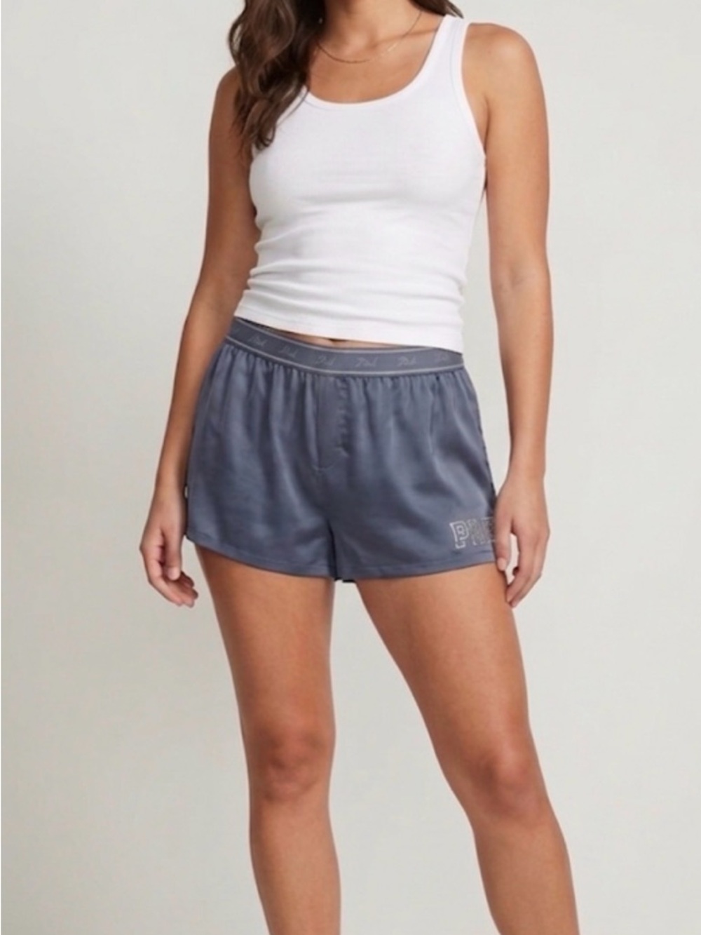 PINK Victoria's Secret Silky Sleep Boxy Pajama Shorts